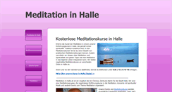 Desktop Screenshot of meditation-in-halle.de