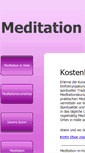 Mobile Screenshot of meditation-in-halle.de