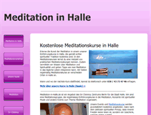 Tablet Screenshot of meditation-in-halle.de